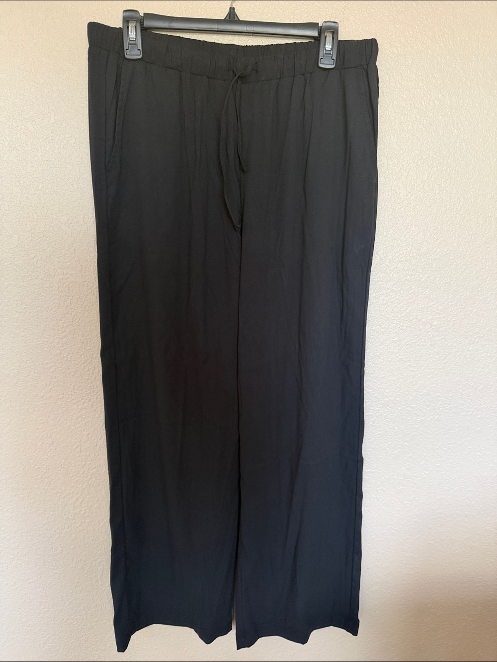 Women's Black Drawstring Casual Pants